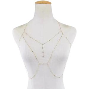 0 أزياء الشاطئ بيكيني الذهب سلاسل الخصر الخرز للنساء سلسلة البطن الماس مثير الجسم سلسلة المجوهرات - Product Image 5