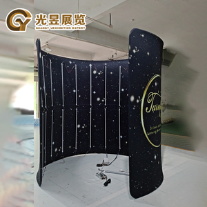 2024 360 LED Photo Booth bao vây nhanh chóng vận chuyển Đảng Backdrop tường 360 Booth bao vây Backdrop cho chương trình với đèn - Product Image 2