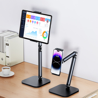 Feixiang X69 Support Moderne en Alliage d'Aluminium Multi-Angles Réglable Pliable Flexible Portable Compatible iPad et Tous Téléphones/Tablettes