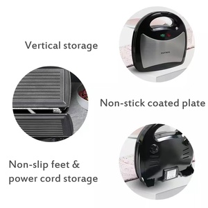 Sonifer SF-6050 Đĩa Điện Gia Dụng Không Dính Có Thể Tháo Rời Cho Máy Làm Bánh Quế Bánh Sandwich <span class=keywords><strong>3</strong></span> Trong 1 - Product Image 4