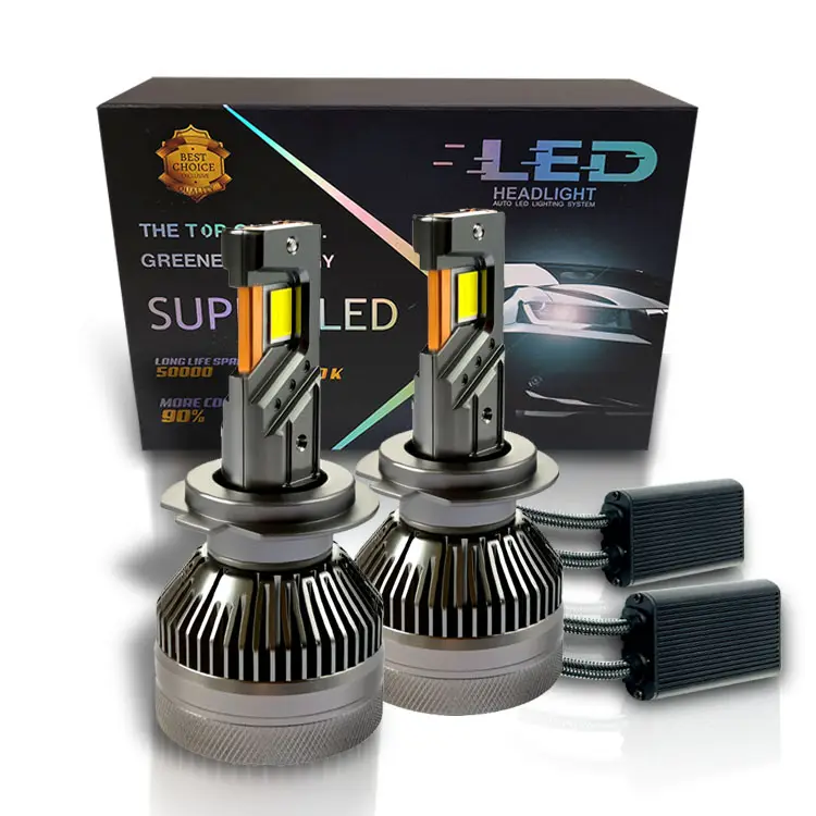 סופר בהירות אוטומטית נורות LED קדמיות w221 אור 30000LM H4 H7 H11 F10 9005 9006 H13 קנבוס רכב Led נורות פנס