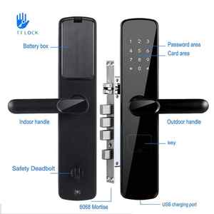 Cerradura DE SEGURIDAD Wifi Smart Home Cerradura de puerta electrónica Puerta de apartamento Solución sin llave Cerradura DE SEGURIDAD <span class=keywords><strong>TiAmo</strong></span> - Product Image 3