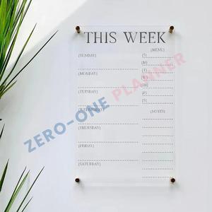 Calendario <span class=keywords><strong>de</strong></span> planificación semanal personalizado tablero acrílico grabable planificador <span class=keywords><strong>de</strong></span> escritorio transparente soporte <span class=keywords><strong>de</strong></span> <span class=keywords><strong>tareas</strong></span> <span class=keywords><strong>organizador</strong></span> <span class=keywords><strong>de</strong></span> borrado en seco - Product Image 5