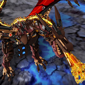 MJI 13102 Dragón Mecánico que Escupe Fuego, 1277+ Piezas, Juego de Bloques de Construcción Creativos, Figura de Acción, Juguete Educativo para Niños, Regalo - Product Image 6