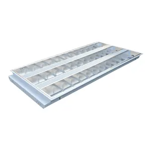 Hot Selling Ceiling Recessed Mounted Grid Troffer Fixture Louver Fitting Led Grille Lamp Panel For Office