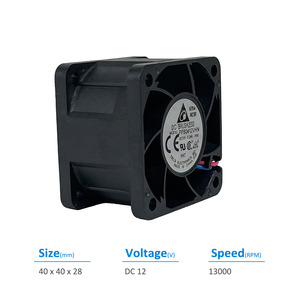 เดลต้า FFB0412SHN-F00 4028 12VDC 0.24A 6.00W 13000RPM ตลับลูกปืนไฟฟ้า OEM ตู้ควบคุมอินเวอร์เตอร์ UPS พัดลมระบายความร้อนแบบแกน - Product Image 2