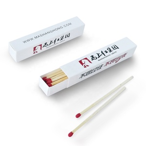 wooden stick matches 10cm custom safety matchbox