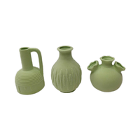 Vase en céramique floqué, figurines de printemps et de Pâques, design européen, motif mignon, décoration de la maison, accessoires de table, multi-pièces