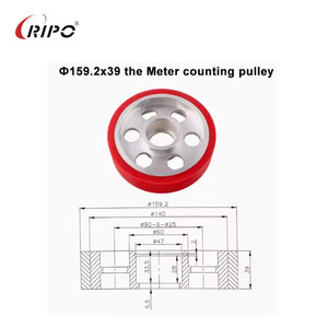 Rueda de Medición de Aluminio para Extrusora de PU (Poliuretano) con Núcleo de Acero de Grado Industrial, Diámetro Interior de 30 mm, Diámetro Exterior de 100 mm, 3 Ranuras, Profesional - Product Image 6