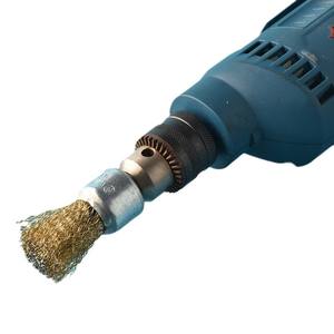 Tête de brosse métallique Xtreme Power pour meuleuse, outil de polissage cylindrique grossier, accessoire de meulage abrasif jaune - Product Image 1