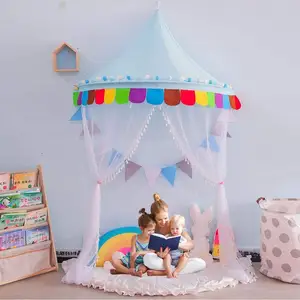 公主婴儿床顶篷儿童圆顶挂在帐篷蚊帐