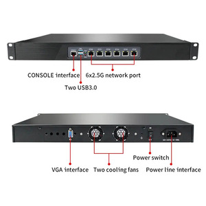 Partaker S03 Quad Core J4125 N5105 Core I3 I5 I7 1U 19 นิ้ว ไฟร์วอลล์ VPN6 LAN I226 การ์ดเครือข่าย เซิร์ฟเวอร์เครือข่ายสำหรับ Pfsense S03 J - Product Image 2