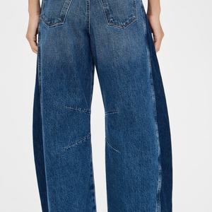 กางเกงยีนส์ทรงหลวมสองสีสำหรับผู้หญิงขายส่ง กางเกงยีนส์เดนิมแบบสั่งทำพิเศษสำหรับผู้หญิง - Product Image 3