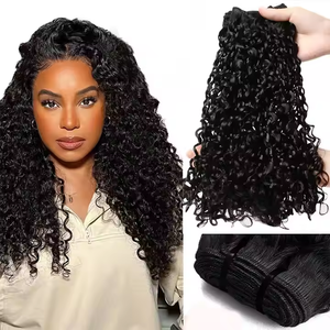 Chưa Qua Chế Biến Đôi Rút Ra Pixie Curl Mở Rộng 100% Tóc Con Người Việt Nam Trinh Nữ Nhân Tóc Sợi Ngang Mở Rộng Tóc Thô Nhà Cung Cấp - Product Image 4