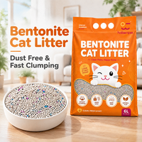 Litière agglomérante pour chat à faible teneur en poussière, à forte absorption, en argile minérale, directement de l'usine, fabricant de marque privée