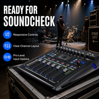 Console de mixage audio numérique TF12 99 DSP avec suppression du bruit et prise en charge sans fil pour DJ en direct, événements, studio et spectacles sur scène