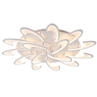 Plafonnier LED encastré moderne et minimaliste, ovale, en forme d'arc, avec base ronde en fer et acrylique, pour salon et chambre à coucher, vente en gros OEM