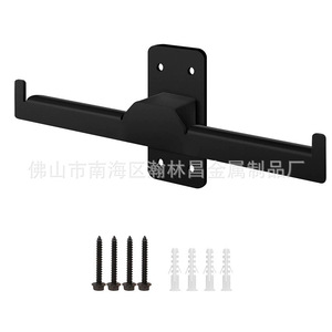 Support mural de rangement robuste noir de 13,5 pouces pour outils et embouts de sèche-cheveux de l'usine de produits métalliques Hanlinchang - Product Image 3