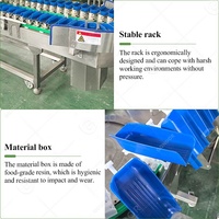 Automatische sorteermachines voor sinaasappels, aardappelen, appels, mango's, garnalen, oesters en vis, met gewichtssorteerfunctie.
