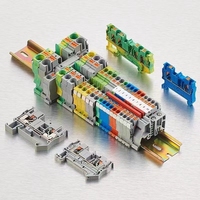 Rail DIN en aluminium en forme de U GB-09 35 mm x 1 m pour montage électrique de bornes, rail de carte fixe avec blocs de bornes TH35-7.5