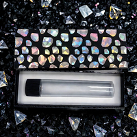 Boîte à tiroir rigide de luxe, de bonne qualité, finition holographique numérique CMYK, gaufrage, recyclable, emballage cadeau élégant à glissière