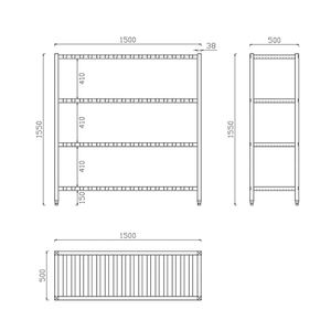 Estantes de acero inoxidable para cocina comercial, estantes de cocina para catering, estante de acero inoxidable ensamblado - Product Image 4
