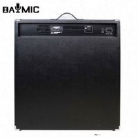 AOSHEN Enceinte de basse professionnelle 15/18 pouces 250W/4Ohm en bois noir pour DJ, scène et performance guitare