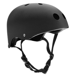 Casque de skateboard, taille réglable, casque de vélo unisexe pour enfant, couleur unie avec aérations - Product Image 3