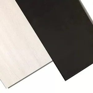 Pisos de PVC SPC 4mm-6mm para decoração de casa Pisos de PVC Vinílico traseiro preto com núcleo rígido de instalação rápida à prova de som à prova d'água