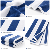 Serviette de plage en coton personnalisée avec logo, serviette de plage de luxe imprimée jacquard pour hôtels et cadeaux promotionnels