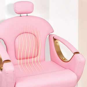 Salon de coiffure moderne et minimaliste avec services de coiffage, coloration, coupe et fauteuils pivotants/abattables. - Product Image 2