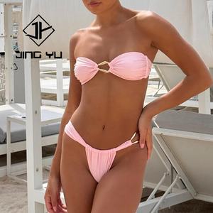 Ventes chaudes 2025, accessoires en métal hawaïens, bandeau, micro bikini, fabricant, maillots de bain en nylon recyclé personnalisés - Product Image 3