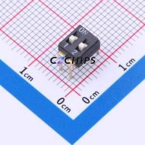 SM-02KP DIP Switch Through hole Component (THT) Switch ( Number of Switch Sections: 2 )( Lead Spacing: 2.54mm ) - Product Image 1