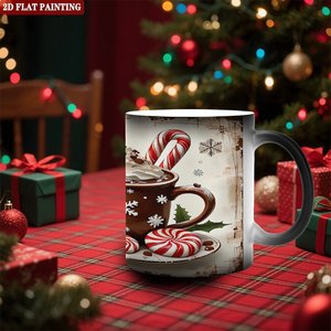 Taza Personalizada con Logotipo, Negra Esmerilada, 11 oz, Cerámica, Sensible al Calor - Product Image 2