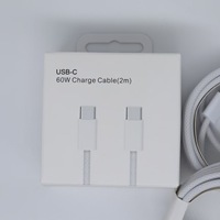 Câble USB-C vers Type-C tressé 60W PD à charge rapide et transfert de données pour Apple iPhone 15, 15 Pro, 16, 16 Plus, 16 Pro Max (1m, 2m, 3ft, 6ft)