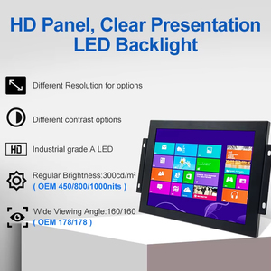 Mở khung VESA 7 ~ 23.6inch Kim Loại màn hình treo tường công nghiệp màn hình cảm ứng LCD hiển thị HD VGA cảm ứng màn hình Màn hình - Product Image 2