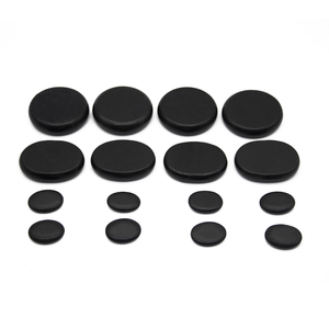 Piedras de masaje de basalto Natural, Kit de piedras cálidas para masaje en casa, Spa, masajeador para espalda, piernas, cara y pie, 16 Uds. - Product Image 3