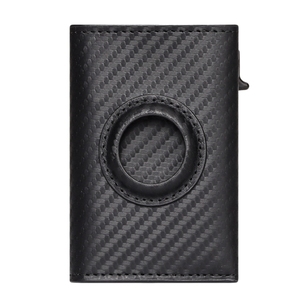 กระเป๋าสตางค์ใส่บัตรเครดิตแบบบาง Minibook Smart Business ทำจากหนัง PU ป้องกันการโจรกรรมข้อมูล RFID พร้อมช่องใส่ Airtag สำหรับใส่ในกระเป๋าหน้า - Product Image 6