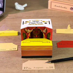 Regalo Creativo, Banco Mágico del Mundo Mágico, Modelo de Papel 3D, Adorno Coleccionable para Escritorio, Calendario Desprendible - Product Image 2