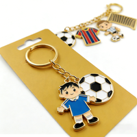 Fabricants chinois de porte-clés en alliage de zinc, porte-clés promotionnels en métal, porte-clés personnalisés sur le thème du football, porte-clés en émail doux ou dur