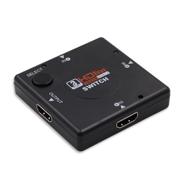 Mini 3 in 1 Out Video and Audio HD Selecto1080P 3-Port hd  Splitter HD Switch Switcher for HDTV Video Project PS3