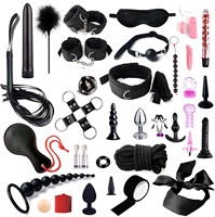 Penjualan Panas Lanzhe TP-93 Set BDSM Bondage untuk Pasangan dengan Borgol Kaki, Tali Cambuk, Borgol Tangan, Kerah, Alat Pengikat, Mainan Dewasa.