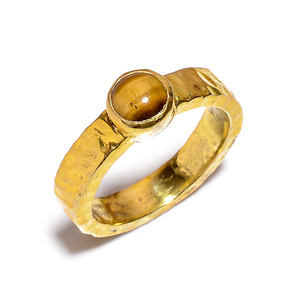 แหวนพลอยทองเหลืองชุบทองคุณภาพสูงชุบทอง18 K ชุบทองอัญมณีอัญมณีธรรมชาติเครื่องประดับที่ดี - Product Image 6