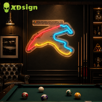 Enseigne néon LED personnalisée, éclairage paysager commercial, décoration murale pour maison et bâtiment, impression UV sur acrylique, résolution 4K, publicité automobile