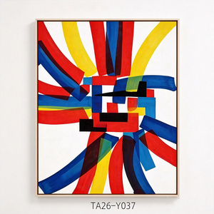 Quadro su Tela Astratto Minimalista Contemporaneo, Dipinto Moderno Incorniciato per Soggiorno - Product Image 4