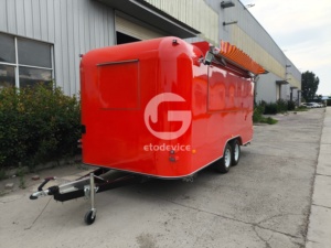รถขายอาหารเคลื่อนที่แบบใหม่ของ Etodevice รถพ่วงขายกาแฟเคลื่อนที่ ครัวเคลื่อนที่ รถขายอาหารเคลื่อนที่ - Product Image 3