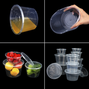 25 oz 750 ml Bol à soupe jetable noir Récipient alimentaire en PP avec couvercle rond en plastique Boîte à lunch - Product Image 5