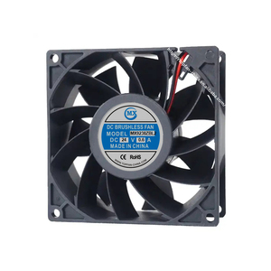 9238 6500rpm Dc พัดลม 12V Cooling 2 แบริ่งบอลแบบไม่มีแปรงอุตสาหกรรม Axial Flow ไอเสียพัดลม 92*92*38 มม.พลาสติก 205g - Product Image 6