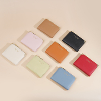 Baellerry dompet lipat dua wanita, kfold kecil kulit PU dengan tempat kartu