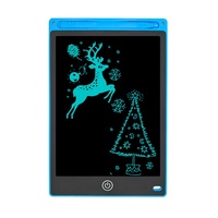 Tablette de dessin numérique LCD 12 pouces avec cadre en plastique ABS - Bloc-notes éducatif pour enfants et adultes